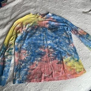 Daytona Beach Florida long sleeve tie-dye size S